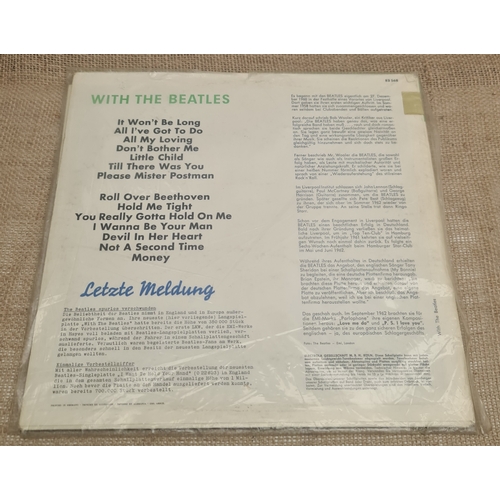 152 - Parcel of Six Collectable Beatles LP Records 1960's and 70's. Includes With The Beatles, German rele... 