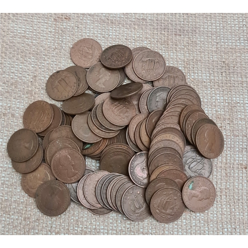 306 - Collectable Coins Parcel of Great Britain Half Pennies. Total weight 600g. Shipping is available. Pl... 