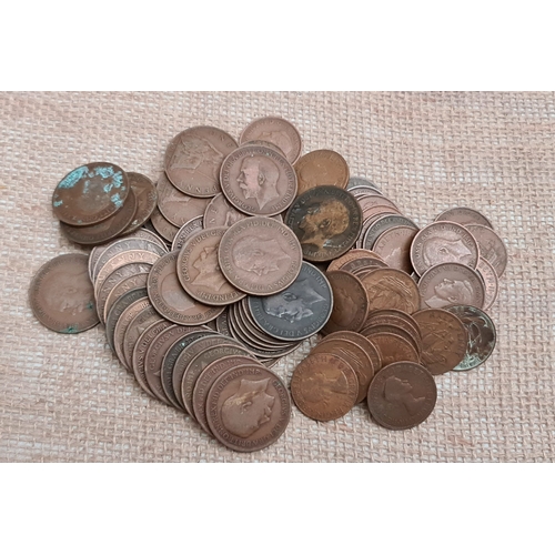 307 - Collectable Coins Parcel of Great Britain Pennies and Half Pennies. Total weight 600g. Shipping is a... 