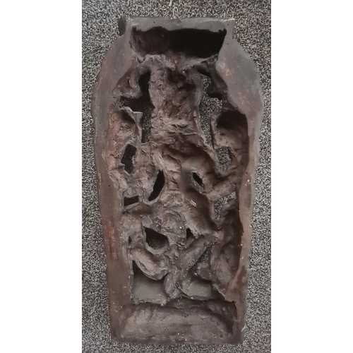 31 - Vintage Terracotta Hindu God or Goddess Wall Plaque. Measures 60cm by 30cm. Shipping is available. P... 