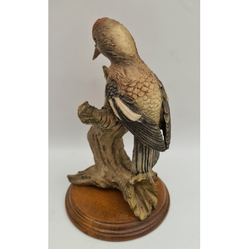 466 - Vintage Model Bird Figure Woodpecker. Measures 9 inches tall Shipping is available. Please ask for a... 