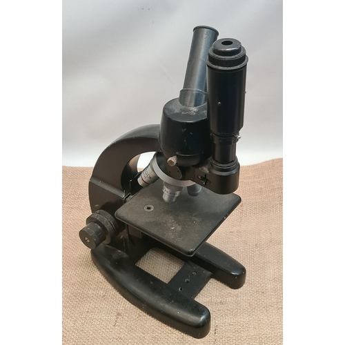 13 - Vintage Cooke Troughton & Simms Ltd M120278 Lab Microscope. Measures 34cm tall. Shipping is availabl... 