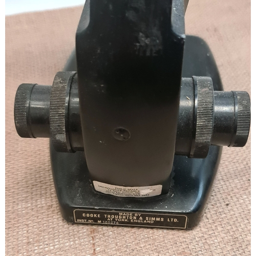 13 - Vintage Cooke Troughton & Simms Ltd M120278 Lab Microscope. Measures 34cm tall. Shipping is availabl... 