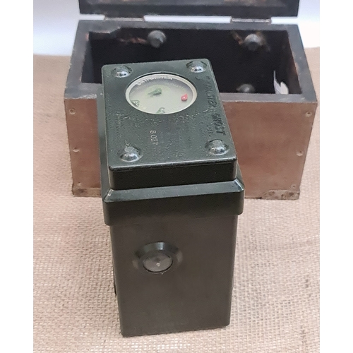 14 - Vintage Skymaster Ghost B027 Pigeon Racing Clock in Wooden Box. Measures 16cm tall.  Shipping is ava... 