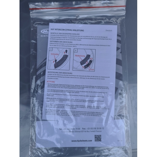 3 - HJC i90 Davan Matt Grey & White Flip Front Motorcycle Crash Helmet 58 -59cm. Boxed with Original Lab... 