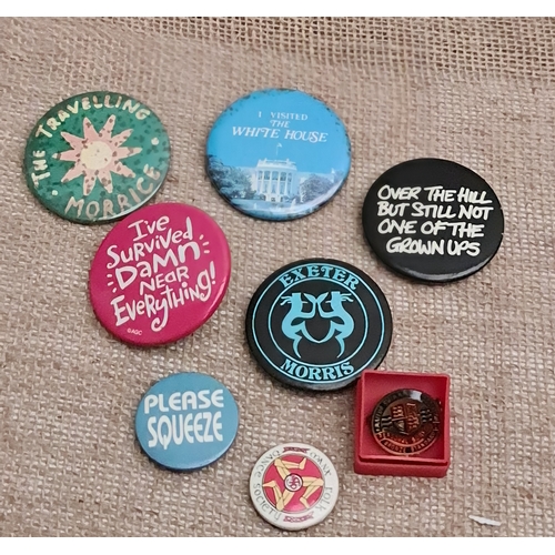 36 - Parcel of Eight Pin Badges. Shipping is available. Please ask for a quote before bidding. Where poss... 