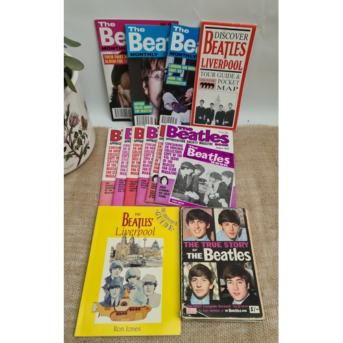423 - Collectable Beatles Memorabilia. Includes 3 The Beatles Book Monthly Magazines 1990's. The True Stor... 
