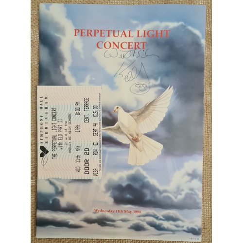 424 - Collectable Autographed Perpetual Light Programme Concert 1994 Signed on Front Cover by Kelly Groucu... 