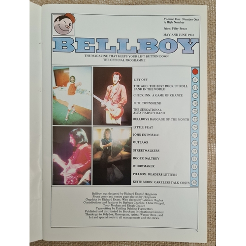425 - Collectable The Who Bellboy Tour Programme 1976. With Original Concert Ticket and Original Concert P... 