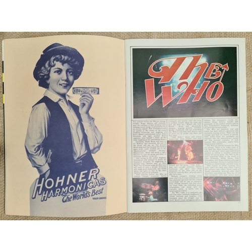425 - Collectable The Who Bellboy Tour Programme 1976. With Original Concert Ticket and Original Concert P... 