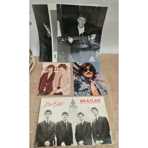 426 - Collectable Beatles Memorabilia. Includes Beatles in Liverpool Paperback Book by Peter Kaye and Auto... 