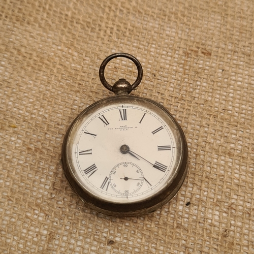 429 - Sterling Silver Cased Waltham Pocket Watch. Serial Number 5244906. On The Face of The Watch is The F... 