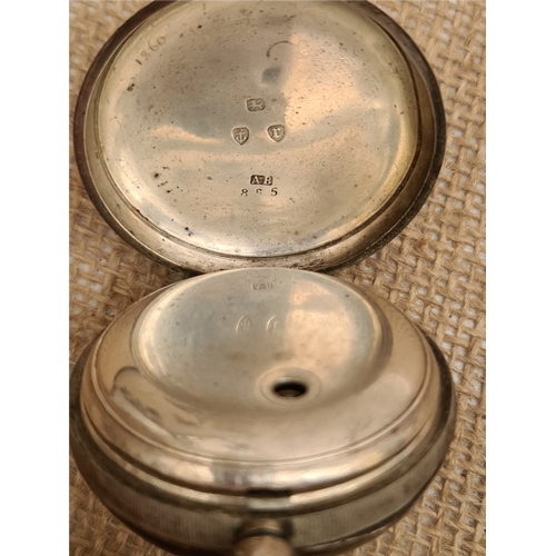 429 - Sterling Silver Cased Waltham Pocket Watch. Serial Number 5244906. On The Face of The Watch is The F... 
