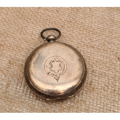 429 - Sterling Silver Cased Waltham Pocket Watch. Serial Number 5244906. On The Face of The Watch is The F... 