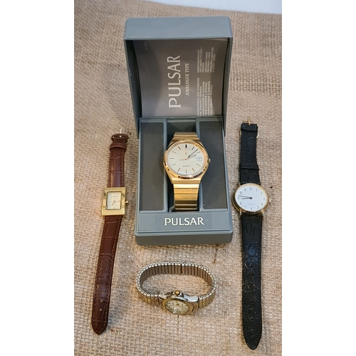 440 - Vintage Boxed Pulsar Wrist Watch A Citroen Wrist Watch and Two Others. Shipping is available. Please... 