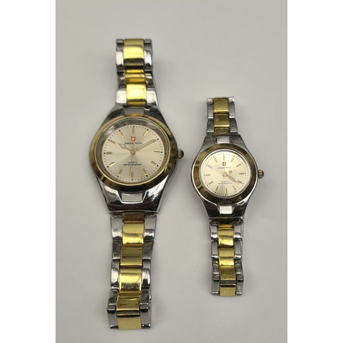 447 - Ladies and Gents Swiss Tech Wrist Watches. Shipping is available. Please ask for a quote before bidd... 