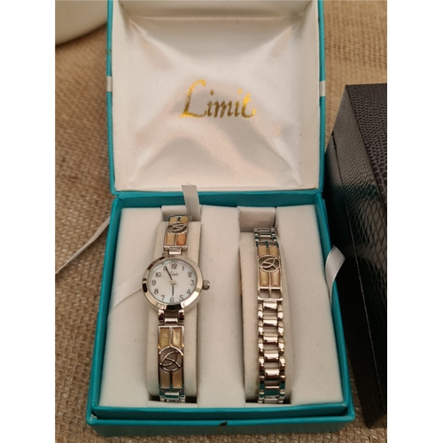454 - Vintage Eternity Ladies Wrist Watch Boxed and a Limit Ladies Wrist Watch and Bracelet Boxed. Shippin... 