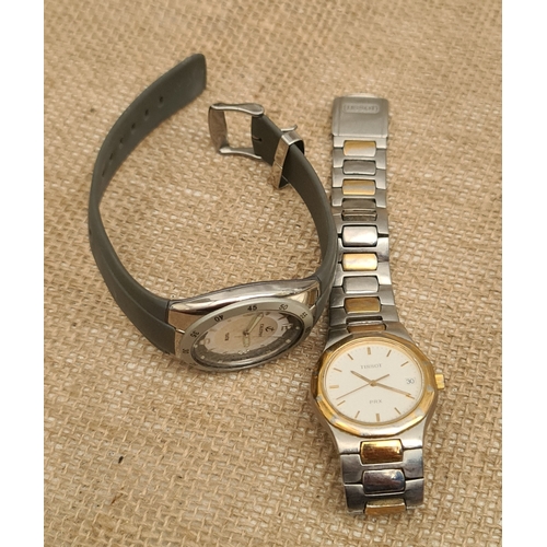 460 - Vintage Tissot PRX P580W Mens Wrist Watch Plus A Calypso 10ATM Wrist Watch. Shipping is available. P... 