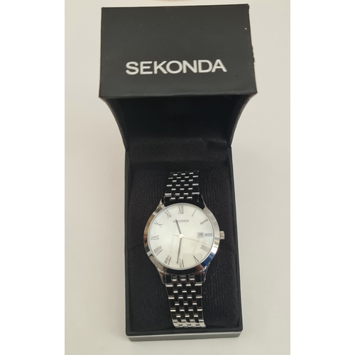 461 - Sekonda Mens Wrist Watch in Original Box and a Gold Plated Ladies Sekonda Wrist Watch . Shipping is ... 