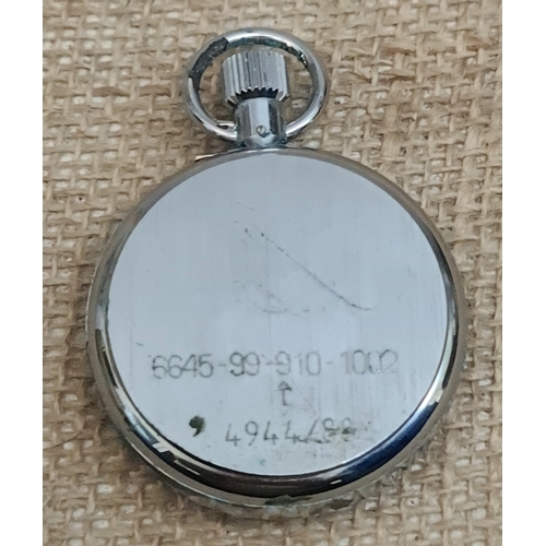 462 - Vintage 1988 Military Stop Watch Precista 7 Jewels. In Working Order However, The Chrome is in Need ... 