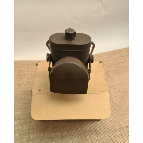 468 - Vintage Military Lamp Electric No.1 J.L.L. Ltd With Crows Foot Mark and Box. Shipping is available. ... 