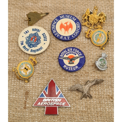 471 - Vintage Military Related Badges 10 in Total. Shipping is available. Please ask for a quote before bi... 