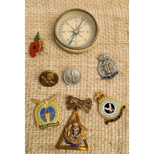 472 - Military Enamelled Pin Badges. Includes Royal Navy, 151 Fighter Squadron Royal Airforce, Royal Airfo... 