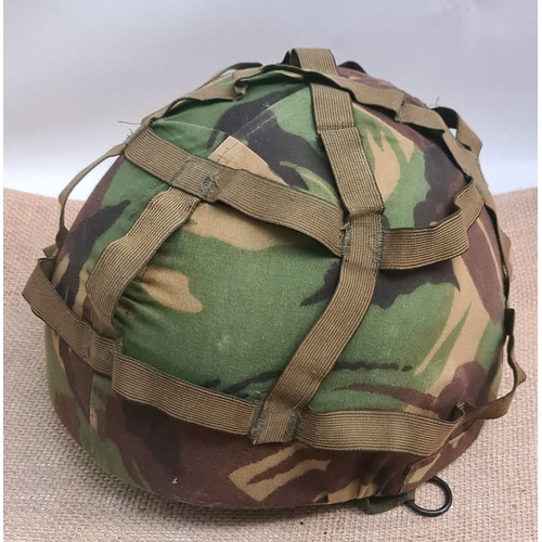 474 - Vintage British Army Military Camouflage Helmet. Shipping is available. Please ask for a quote befor... 