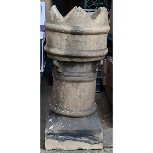 6 - Doulton 78 Stoneware Chimney Pot Ideal for The Garden As A Planet. Measures 72cm tall by 37cm diamet... 