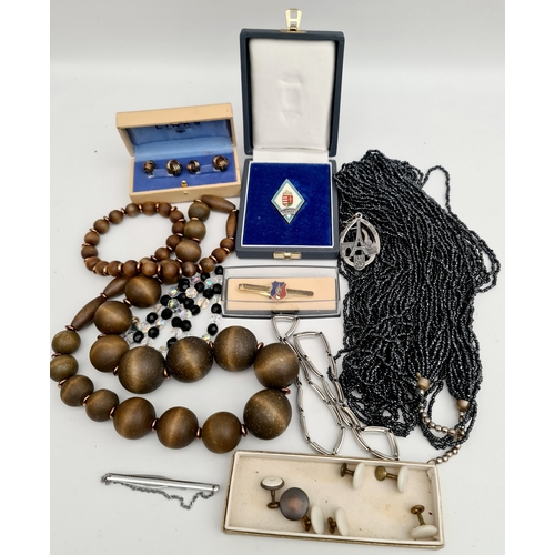 60 - Sterling Silver Jewellery Links of London Cufflinks in Original Box Plus Additional Costume Jeweller... 