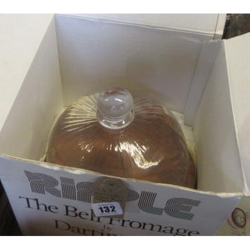 132 - DARTINGTON GLASS DOME AND BOARD