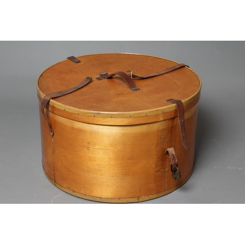 Antique plywood hatbox