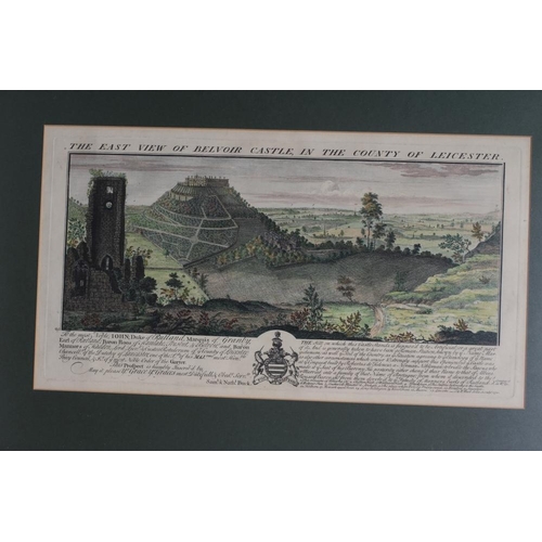 311 - SAMUEL AND NATHANIAL BUCK (17th Century/18th Century), Belvoir Castle, East and South Views, 1730, a... 