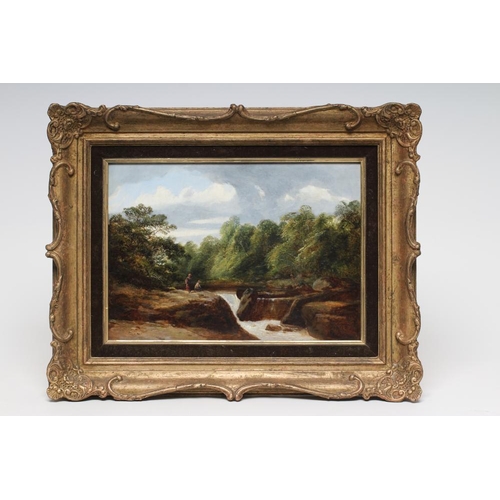 452 - ENGLISH SCHOOL (Late 19th Century), The Strid at Bolton Abbey, oil on canvas, unsigned, 10 1/4