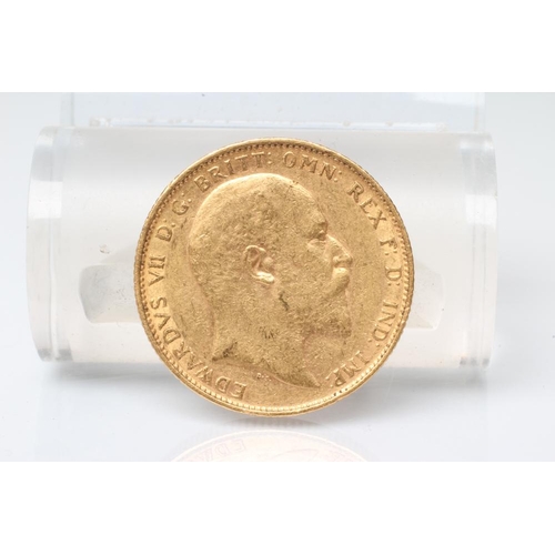 141 - AN EDWARD VII SOVEREIGN, 1903, 6g  (Est. plus 17.5% premium)