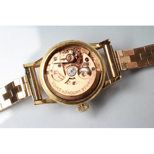 152 - A LADY'S 18CT GOLD OMEGA 