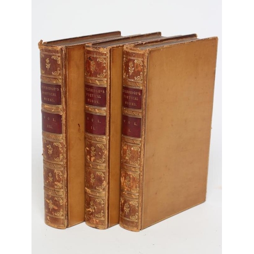 282 - SAMUEL COLERIDGE-TAYLOR - The Poetical Works in three volumes, 1829, full calf   (Est. plus 17.5% pr... 