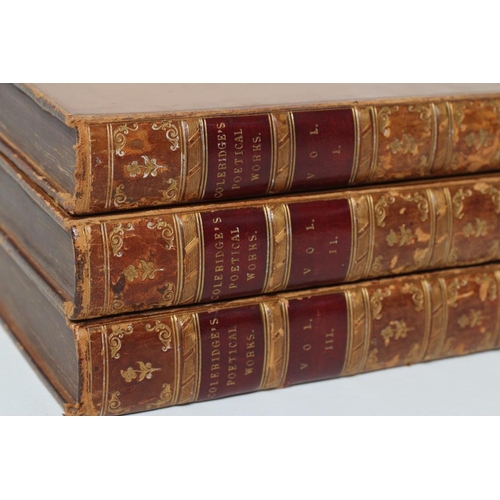 282 - SAMUEL COLERIDGE-TAYLOR - The Poetical Works in three volumes, 1829, full calf   (Est. plus 17.5% pr... 