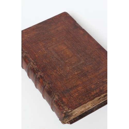 289 - THE HOLY BIBLE containing the Old Testament and the New, 1708, half title engraved with Moses and Aa... 