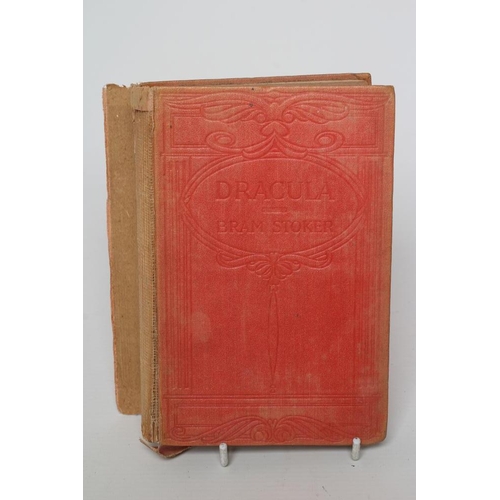 294 - BRAM STOKER - Dracula, 10th edition 1913, red cloth, blind stamped upper board (Est. plus 17.5% prem... 