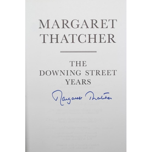 297 - MARGARET THATCHER - The Downing Street Years, 1st edition 1993, signed on title page, unclipped dust... 