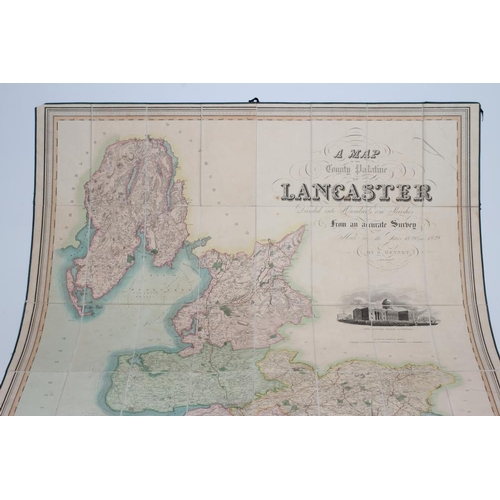 307 - TEESDALE'S MAP OF LANCASHIRE, A Map of the County Palantine of Lancaster, Divided into Hundreds and ... 