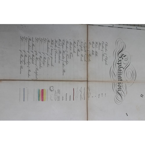 308 - HOBSON'S, New Surrey of Yorkshire, William Colling Halison, 1845, large scale engraved coloured fold... 