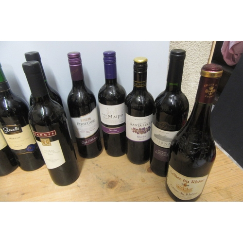 14 - 16 various wines, including 2 bottles 2008 Hardy's Varietal Range Shiraz, 2 bottles 2006 J. P. Chene... 