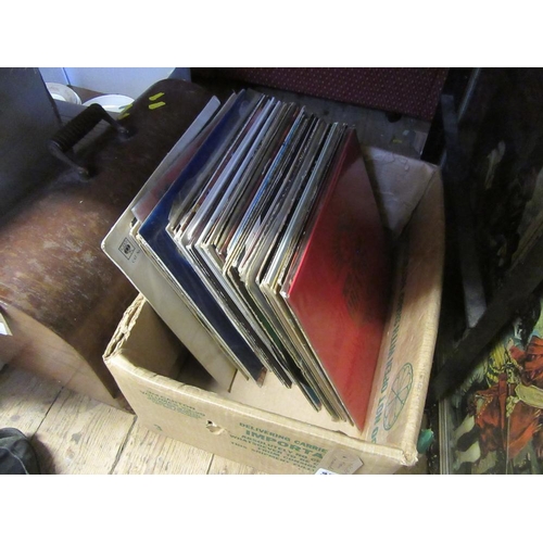 350 - BOX OF RECORDS INCLUDING POP ETC