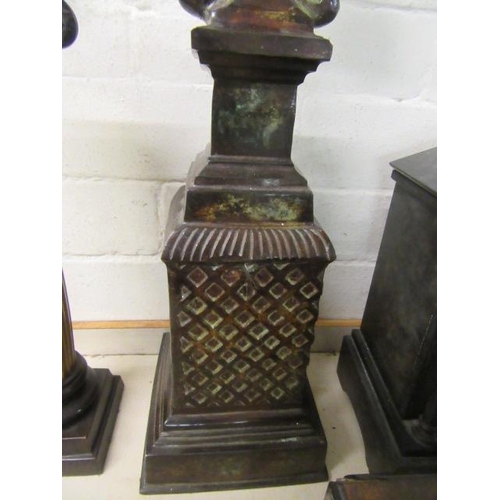 15 - TWO CAST IRON ORNAMENTS