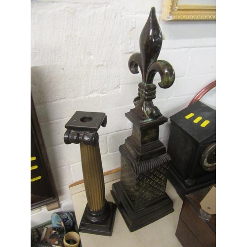 15 - TWO CAST IRON ORNAMENTS