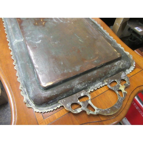 20 - BRASS PEACOCK TRAY