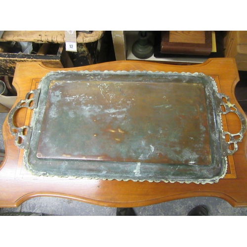 20 - BRASS PEACOCK TRAY