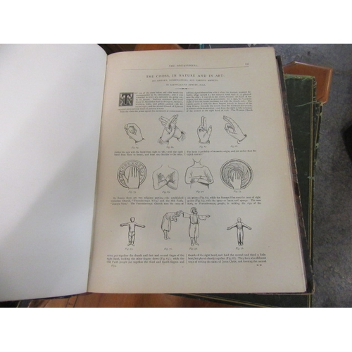 24 - THREE ART JOURNAL BOOKS 1857, 1863 AND 1875